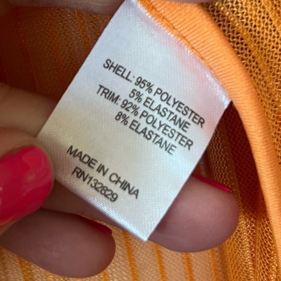 Camila Coelho Nikki Robe Cover Up Orange Bikini Cover small - Picture 7 of 9